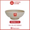 Tô nhựa Melamine màu Nâu Sáng Nhám SUPERWARE