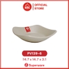 Đĩa Vuông Nhựa Melamine màu Nâu Sáng Nhám SUPERWARE