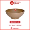 Tô Nhựa Melamine Màu Đất Tối Superware