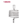 Ống thuỷ tinh xoắn tháp cold drip Tiamo HG2650 mã HG6373 cao 180mm