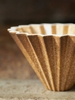 Phễu sứ Origami Dripper S Rinko EC Limited pour over miệng 115mm sứ Mino Nhật Bản