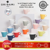 Ly sứ Origami Latte Cup 250ml uống trà cà phê