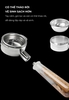 Tay cầm espresso không đáy vân gỗ tư nhiên FEEPIE