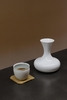 Bình đựng cà phê Origami TOS Aroma Carafe sứ trắng 550ml x SIBARIST kèm quai da