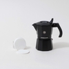 Combo bình moka nhôm 2 cup 90ml màu đen CAFEDE KONA