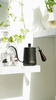 Ấm bình rót nước nóng pha cà phê bằng inox , cán gỗ Cafede Kona, ấm rót nước cổ ngỗng