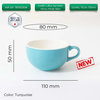 New 2024 Ly sứ Origami Cappuccino Bowl 170ml uống trà cà phê