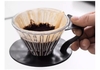 Phễu thuỷ tinh V60 rãnh thẳng đế nhựa đen Cafede Kona