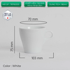 Ly sứ Origami Cappuccino Cup 180ml uống trà cà phê