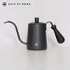 Ấm bình rót nước nóng pha cà phê bằng inox , cán gỗ Cafede Kona, ấm rót nước cổ ngỗng