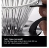 Phễu thuỷ tinh V60 rãnh thẳng đế nhựa đen Cafede Kona