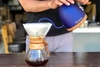 Bình pha cà phê thủy tinh kiễu chemex tay cầm gỗ