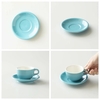 Đĩa sứ Origami Cappuccino Latte Bowl Saucer 140mm