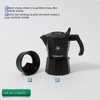 Combo bình moka nhôm 2 cup 90ml màu đen CAFEDE KONA