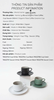 Ly đĩa sứ ORIGAMI Flare Coffee Cup Saucer 200ml