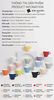 Ly sứ Origami Latte Cup 250ml uống trà cà phê
