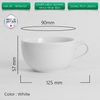 Ly sứ Origami Latte Bowl 250ml uống trà cà phê