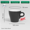 Ly sứ Origami Cappuccino Cup 180ml uống trà cà phê