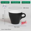 Ly sứ Origami Latte Cup 250ml uống trà cà phê