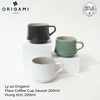 Ly đĩa sứ ORIGAMI Flare Coffee Cup Saucer 200ml
