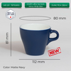 Ly sứ Origami Latte Cup 250ml uống trà cà phê