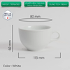 Ly sứ Origami Cappuccino Latte Bowl 180ml uống trà cà phê