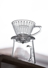 Phễu V60 01 thủy tinh rãnh thẳng CAFEDE KONA