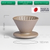 Phễu Pour over V60 01 sứ Hasami Nhật Bản Cafede Kona