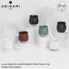 Ly sứ và đĩa uống trà cà phê Origami Flavor Cup 200ml