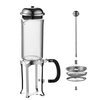 Bình pha French Press jinmeila thuỷ tinh khung inox 304 dung tích 350 600 800 1000ml