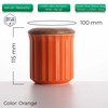 Hũ lọ sứ nắp gỗ Origami đựng cà phê trà 370ml