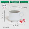 Ly đĩa sứ ORIGAMI Flare Coffee Cup Saucer 200ml