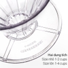 Phễu pha lọc cà phê V60 Cafede Kona nhựa PCTG
