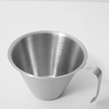 Ly inox 304 đong ml espresso CK6815 90ml và CK6816 250ml có vạch chia và mỏ rót