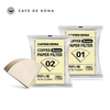 COMBO giấy lọc V60 không tẩy trắng Cafede Kona Made in Japan