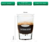 Ly thủy tinh espresso test shot 50ml chuyên dụng siêu dày trong suốt có vạch đong Cafede Kona, ly có vạch ml