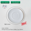 Ly đĩa sứ ORIGAMI Flare Coffee Cup Saucer 200ml