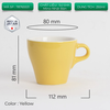 Ly sứ Origami Latte Cup 250ml uống trà cà phê