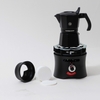 Combo bình moka nhôm 2 cup 90ml màu đen CAFEDE KONA