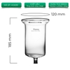 Phễu thuỷ tinh trên của cold drip HG2713 Tiamo