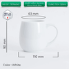 Ly sứ uống trà cà phê Origami Barrel Aroma Mug 320ml