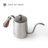 Ấm bình rót nước nóng pha cà phê bằng inox , cán gỗ Cafede Kona, ấm rót nước cổ ngỗng