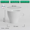 Ly sứ Origami Latte Cup 250ml uống trà cà phê