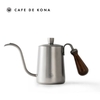 Ấm bình rót nước nóng pha cà phê bằng inox , cán gỗ Cafede Kona, ấm rót nước cổ ngỗng