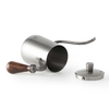 Ấm bình rót nước nóng pha cà phê bằng inox , cán gỗ Cafede Kona, ấm rót nước cổ ngỗng