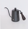 Ấm bình rót nước nóng pha cà phê bằng inox , cán gỗ Cafede Kona, ấm rót nước cổ ngỗng