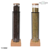 Ống thuỷ tinh đựng cà phê trưng bày VCN8969 4L cao 625mm và VCN6723 1.3L cao 335mm đế gỗ khung inox 304