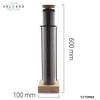 Ống thuỷ tinh đựng cà phê trưng bày VCN8969 4L cao 625mm và VCN6723 1.3L cao 335mm đế gỗ khung inox 304