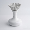 Bình đựng cà phê Origami TOS Aroma Carafe sứ trắng 550ml x SIBARIST kèm quai da