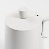 Ấm bình rót nước nóng pha cà phê bằng inox , cán gỗ Cafede Kona, ấm rót nước cổ ngỗng